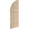 Ekena Millwork Sandblasted 3 Board Joined Board-n-Batten w/Quarter Round Arch Top Faux Wood Shutters, 16.5"W x 86"H SHUBJQ16X86SDPR - alternate 5